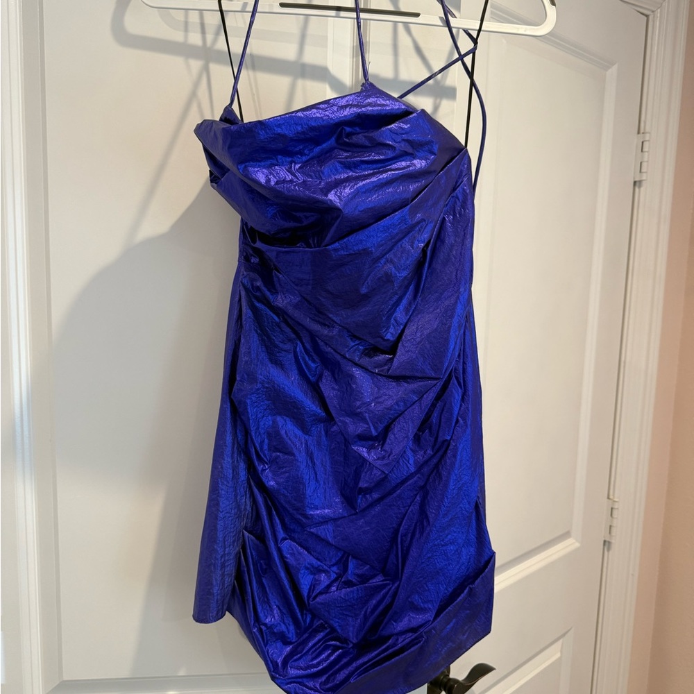 Amanda Uprichard mini metallic dress.